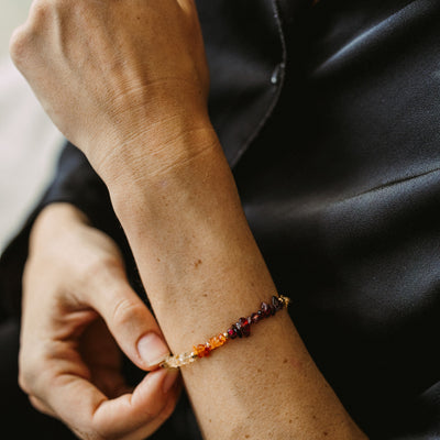 Chakra-Kette, Vergoldet & Versilbert | Farbige Harmonie für Körper & Geist