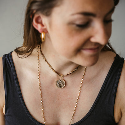 Collier mit Picture-Jasper-Steinen