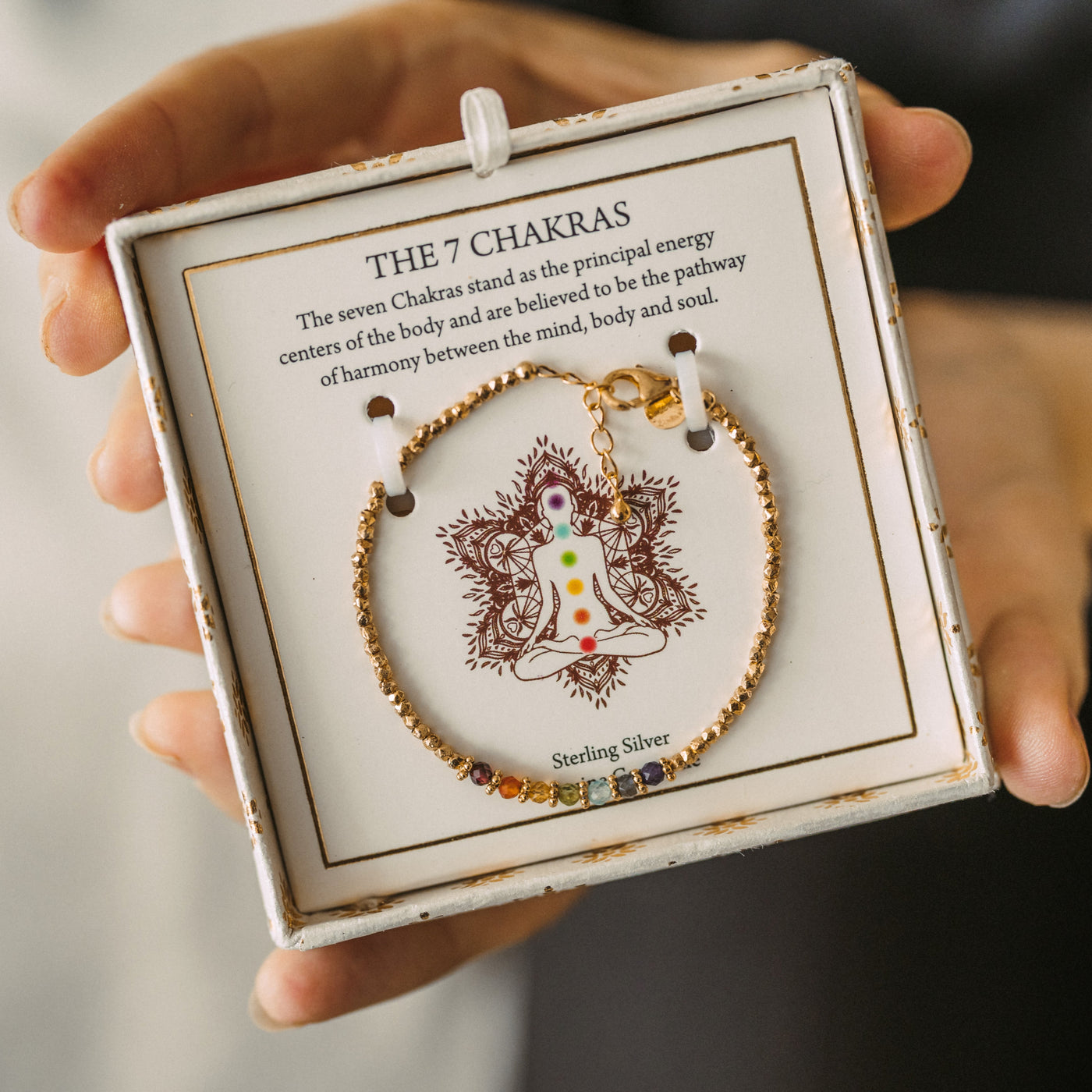 Collier mit sieben Chakra-Farben