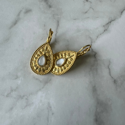 Ohrring "Drop Perlmut"