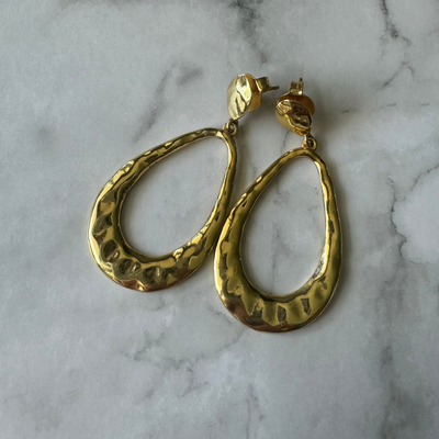 Ohrring Gold "Tropfenform"