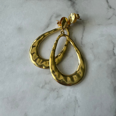 Ohrring Gold "Tropfenform"