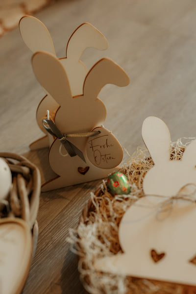 Osternästli aus Holz Hase