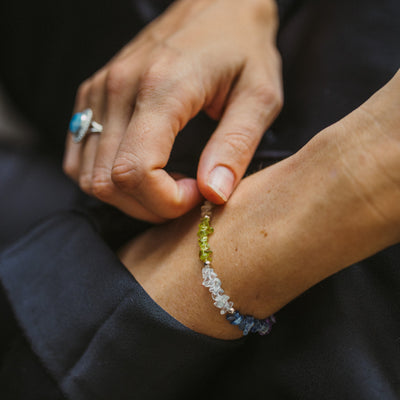 Chakra-Kette, Vergoldet & Versilbert | Farbige Harmonie für Körper & Geist