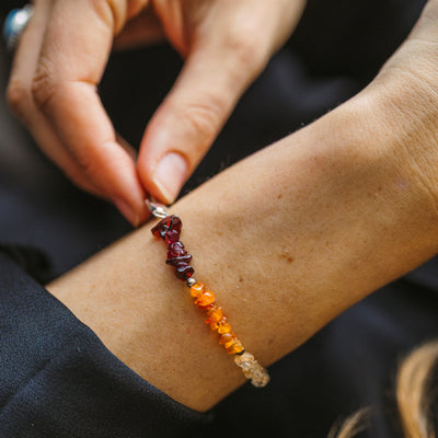 Chakra-Kette, Vergoldet & Versilbert | Farbige Harmonie für Körper & Geist