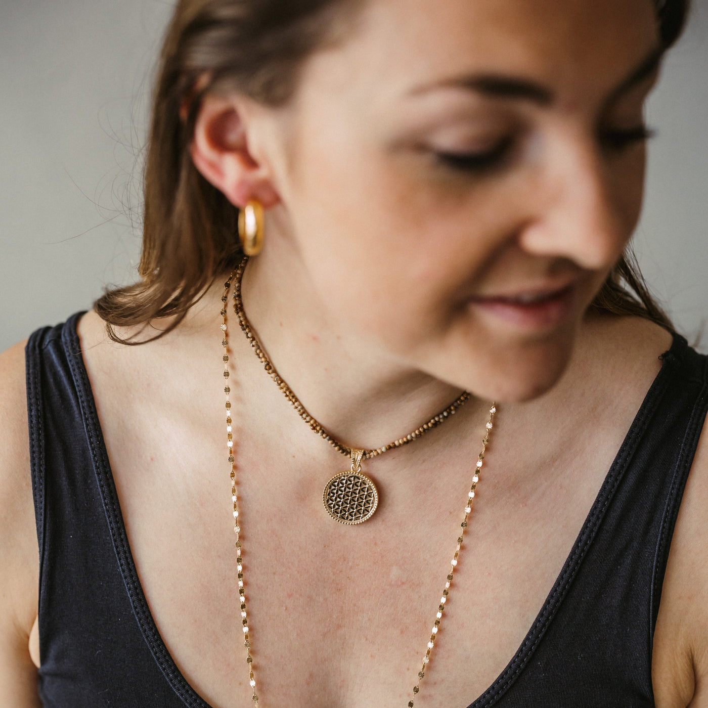 Collier mit Picture-Jasper-Steinen