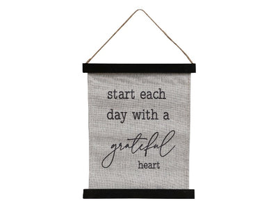 Leinwand zum Aufhängen - start each day with a grateful heart