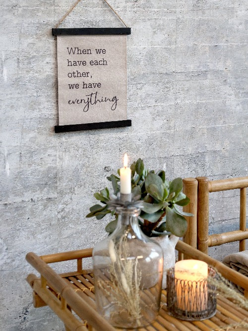 Leinwand zum Aufhängen - When we have each other, we have everything