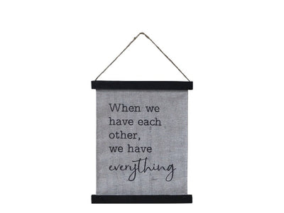 Leinwand zum Aufhängen - When we have each other, we have everything