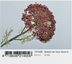 Kunstblume Grosse Queen an Lace Sp. Lavend 93 cm