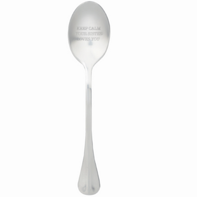 Löffel mit Nachricht - One Message Spoon - Keep Calm Your Sister Loves You