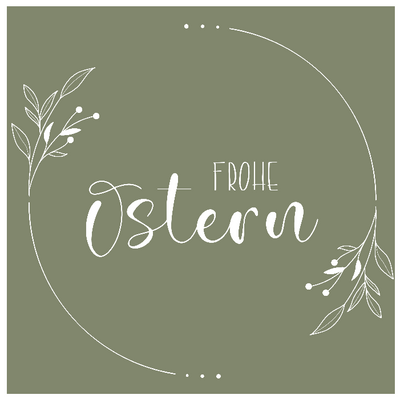 Serviette Frohe Ostern