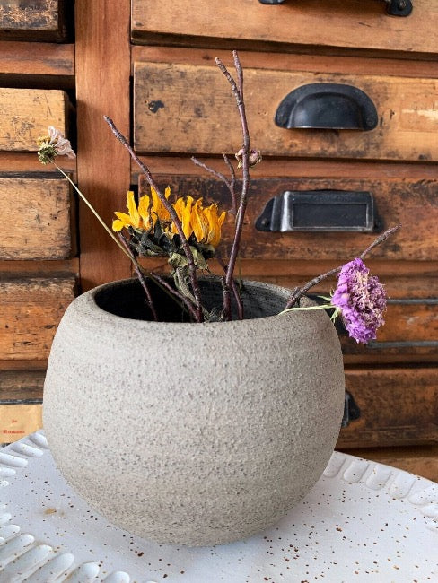 Kugelvase natur