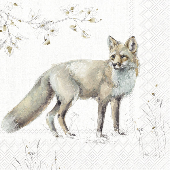 Serviette mit Fuchs