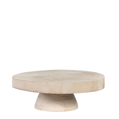 Holz Teller mit Sockel
