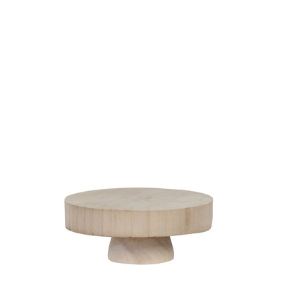 Holz Teller mit Sockel